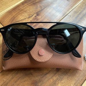 Brand new Ray Ban sunglasses. Asian Fit. Black gloss finish.